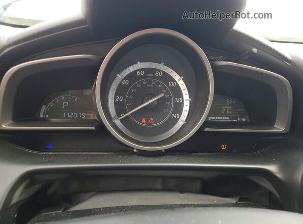 JM1DKBC76G0107886 2016 MAZDA CX-3 Blue Вид щитка приладів