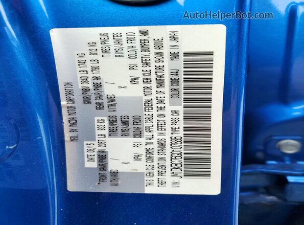 JM1DKBC76G0107886 2016 MAZDA CX-3 Blue Вид підкапотного простору