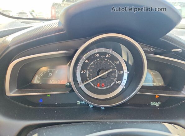 JM1DKBC77G0119853 2016 MAZDA CX-3 White Widok zestawu wskaźników