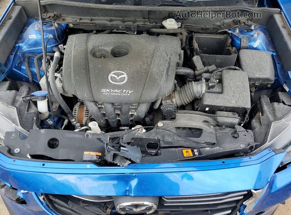 JM1DKBD75G0116092 2016 MAZDA CX-3 Blue Rear interior view