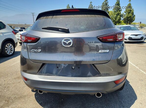 JM1DKDB71L1471375 2020 MAZDA CX-3 Gray Rear view