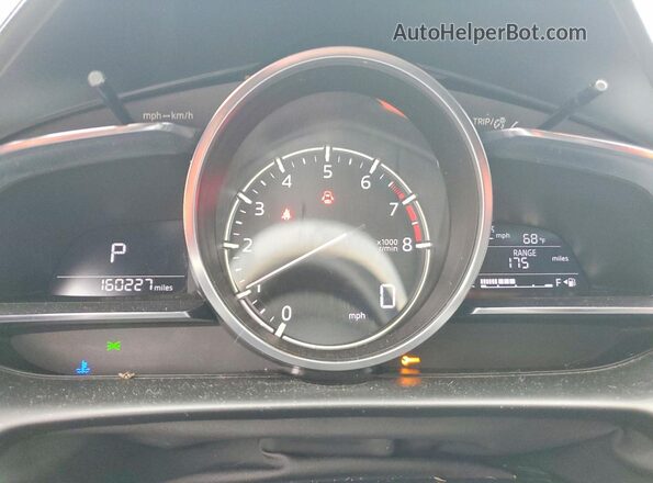 JM1DKDB72M1508628 2021 MAZDA CX-3 Gray Instrument cluster view