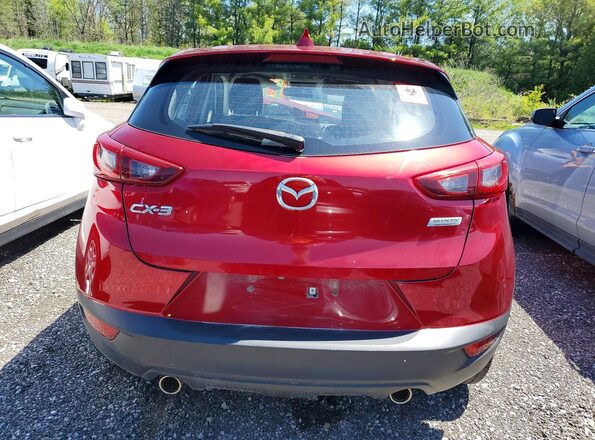 JM1DKDB73L1465772 2020 MAZDA CX-3 Red უკანა ხედი