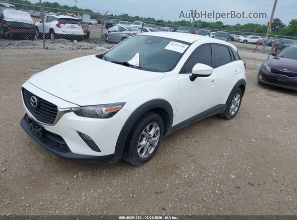 JM1DKDB75J0331106 2018 MAZDA CX-3 White Առջևի ձախ երեք քառորդ տեսարան