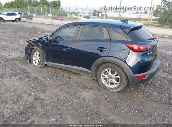JM1DKDB76H0166113 2017 MAZDA CX-3 Синий Задняя левая четверть