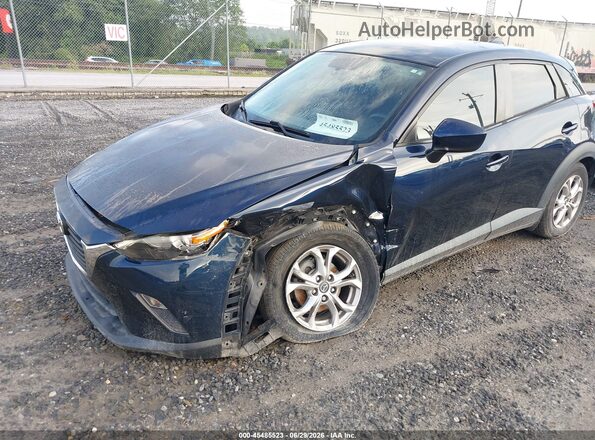 JM1DKDB76H0166113 2017 MAZDA CX-3 Синий Вид спереди