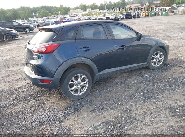 JM1DKDB76H0166113 2017 MAZDA CX-3 Синий Задняя правая четверть
