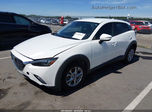 JM1DKDB78L1472779 2020 MAZDA CX-3 White წინა მარცხენა ხედი სამი მეოთხედიდან
