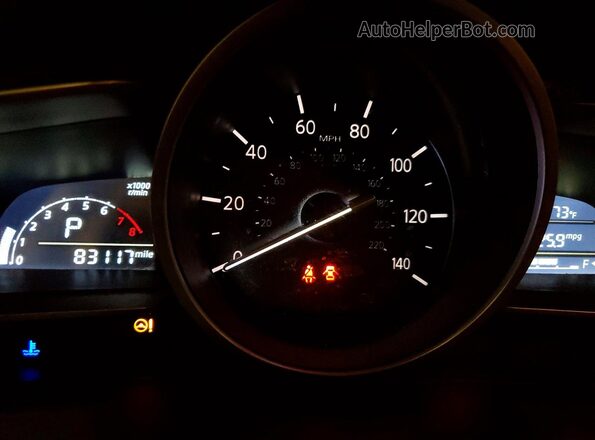 JM1DKDC70H0144588 2017 MAZDA CX-3 Серебряный Вид щитка приборов