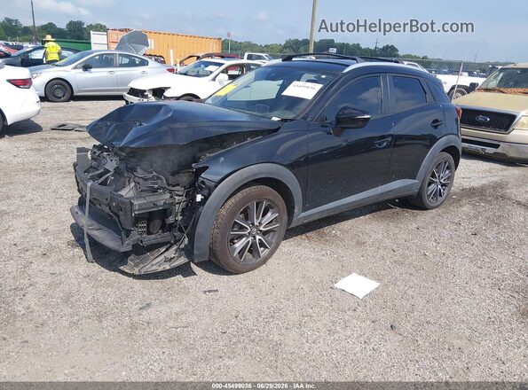 JM1DKDC70J0300196 2018 MAZDA CX-3 Black წინა მარცხენა ხედი სამი მეოთხედიდან