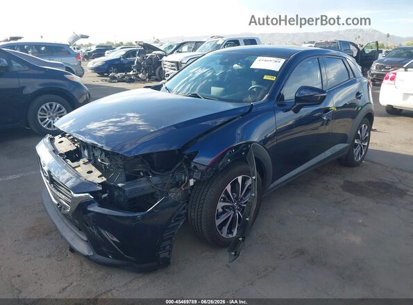 JM1DKDC73K1453179 2019 MAZDA CX-3 Синий Передняя левая четверть
