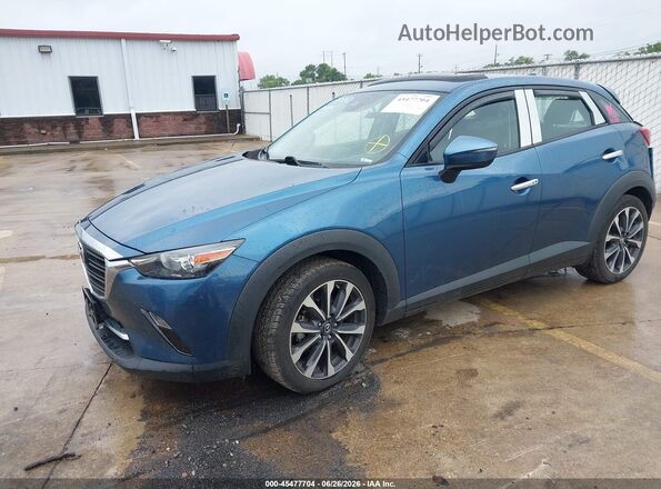 JM1DKDC7XK0445201 2019 MAZDA CX-3 Синий Передняя левая четверть