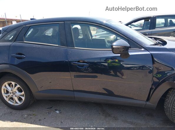JM1DKFB72K0413467 2019 MAZDA CX-3 Blue Widok wnętrza z tyłu