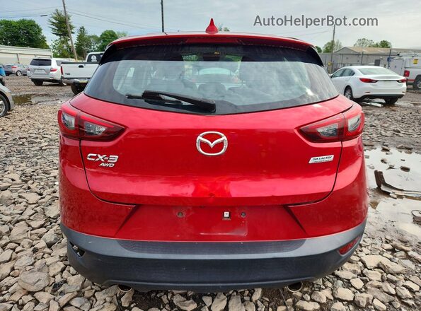 JM1DKFB74J0325129 2018 MAZDA CX-3 Красный Вид сзади