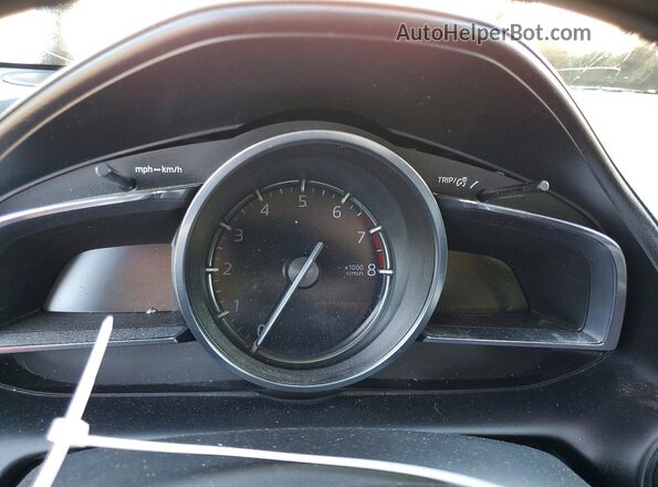 JM1DKFB76L1471576 2020 MAZDA CX-3 White Instrument cluster view