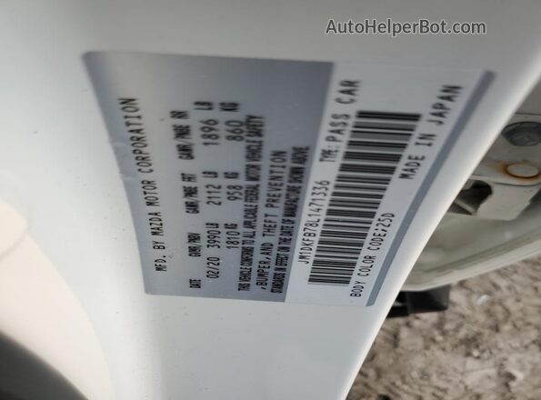 JM1DKFB78L1471336 2020 MAZDA CX-3 White ძრავის განყოფილების ხედი