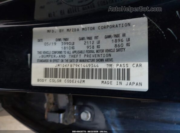 JM1DKFB79K1449344 2019 MAZDA CX-3 Blue Вид підкапотного простору