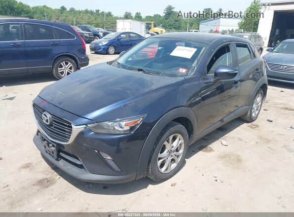 JM1DKFB79K1452065 2019 MAZDA CX-3 Blue Передня ліва чверть