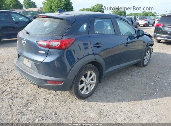 JM1DKFC70K0449687 2019 MAZDA CX-3 Dark Blue Задняя правая четверть