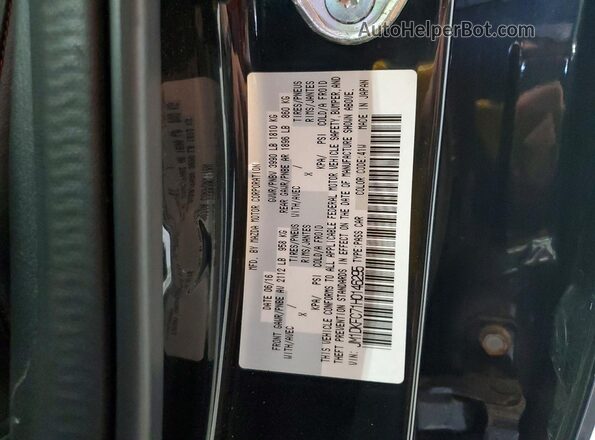 JM1DKFC71H0146295 2017 MAZDA CX-3 Black VIN կոդի պիտակի տեսք