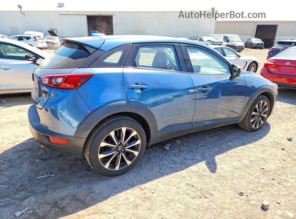 JM1DKFC71K0403186 2019 MAZDA CX-3 Blue Trasero derecho