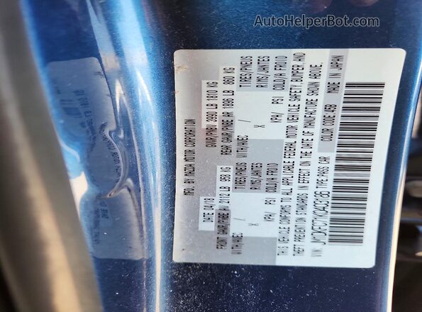 JM1DKFC71K0403186 2019 MAZDA CX-3 Blue Vista del compartimento del motor