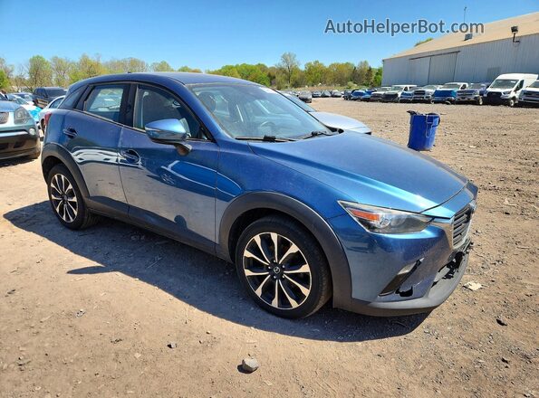 JM1DKFC71K0403186 2019 MAZDA CX-3 Blue Delantero derecho