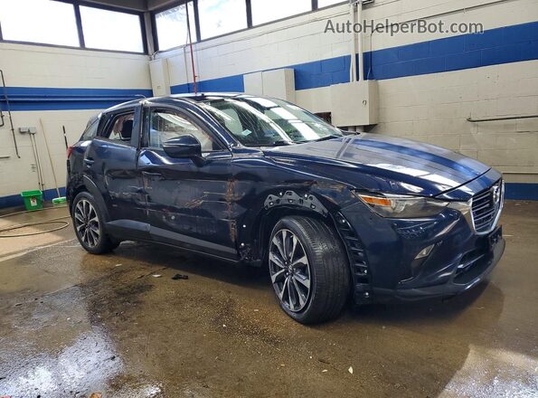 JM1DKFC71K0408064 2019 MAZDA CX-3 Синий Передняя правая четверть