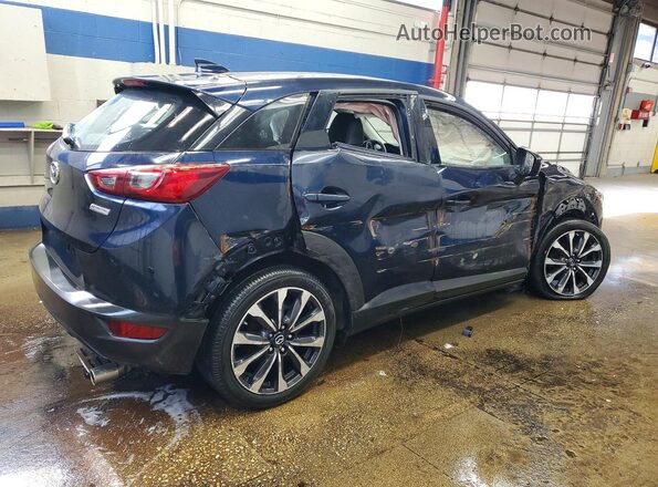 JM1DKFC71K0408064 2019 MAZDA CX-3 Синий Задняя правая четверть