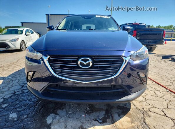 JM1DKFC72K0435810 2019 MAZDA CX-3 Синий Вид спереди