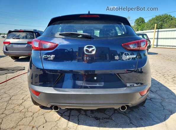 JM1DKFC72K0435810 2019 MAZDA CX-3 Синий Вид сзади