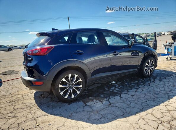 JM1DKFC72K0435810 2019 MAZDA CX-3 Синий Задняя правая четверть