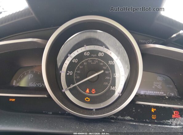 JM1DKFC74G0134866 2016 MAZDA CX-3 Blue Вид задніх сидінь