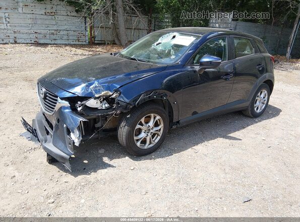 JM1DKFC74G0134866 2016 MAZDA CX-3 Blue Передня ліва чверть