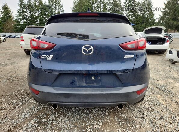JM1DKFC74K1434670 2019 MAZDA CX-3 Синий Вид сзади