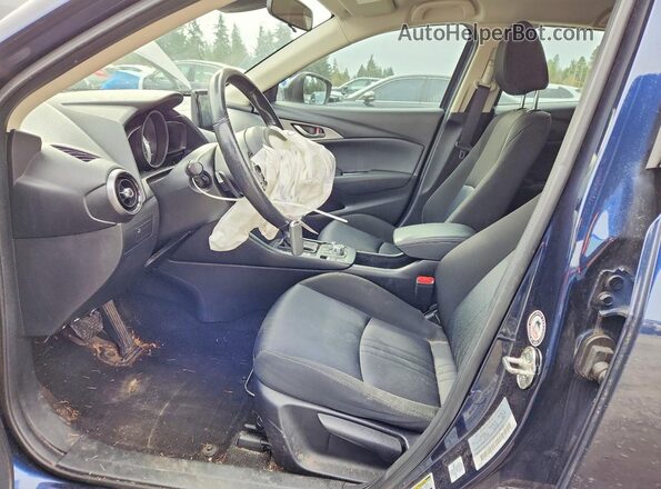 JM1DKFC74K1434670 2019 MAZDA CX-3 Синий Вид салона спереди