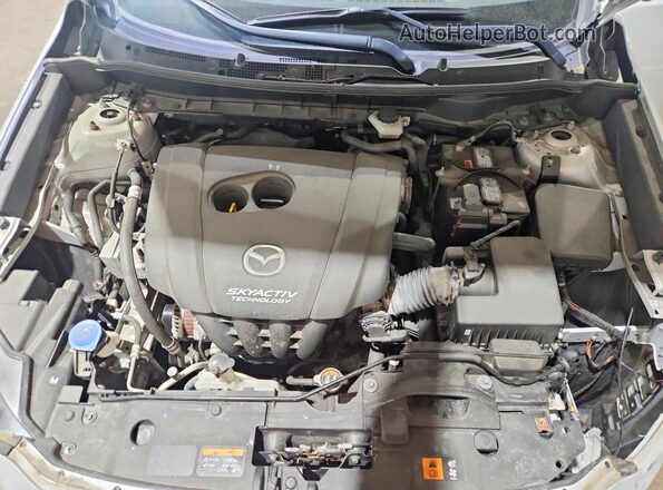 JM1DKFD70G0130439 2016 MAZDA CX-3 White Widok wnętrza z tyłu