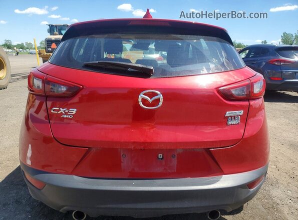 JM1DKFD76J0330412 2018 MAZDA CX-3 Красный Вид сзади