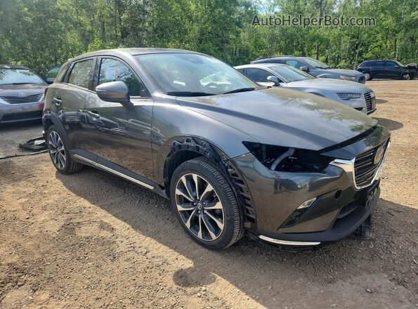 JM1DKFD76K0401514 2019 MAZDA CX-3 Серый Передняя правая четверть