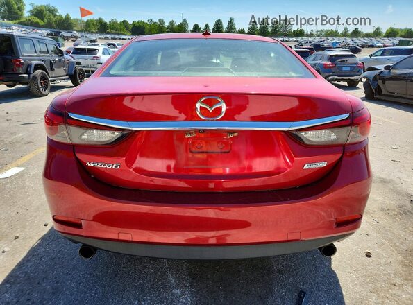 JM1GJ1T53G1434426 2016 MAZDA 6 Red Widok z tyłu