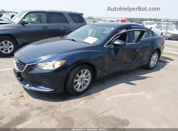 JM1GJ1U51G1440238 2016 MAZDA 6 Blue Przód lewy