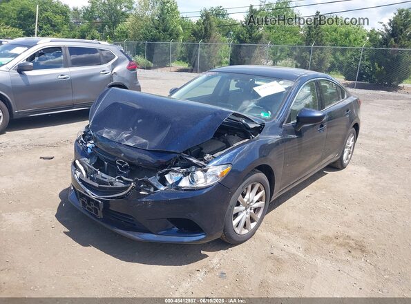 JM1GJ1U53G1451547 2016 MAZDA 6 Blue წინა მარცხენა ხედი სამი მეოთხედიდან