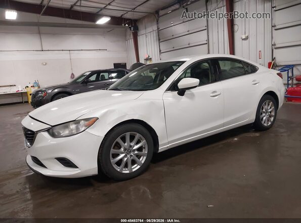 JM1GJ1U56G1461084 2016 MAZDA 6 Белый Передняя левая четверть