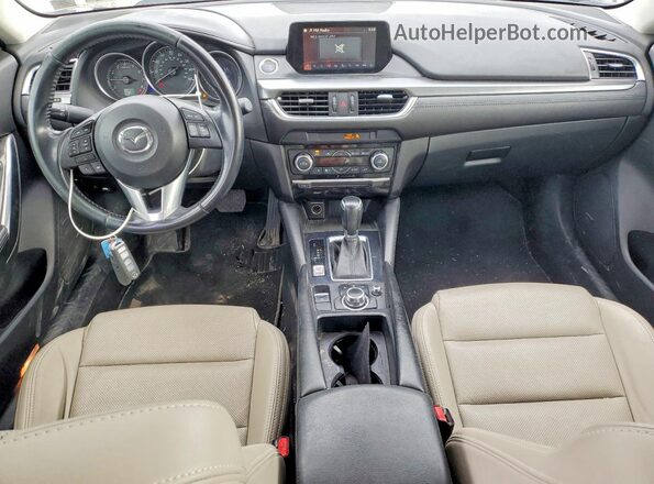 JM1GJ1V53G1456813 2016 MAZDA 6 Gray Вид панелі приладів