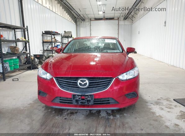 JM1GJ1V54G1439552 2016 MAZDA 6 Red Սարքավորումների վահանակի տեսք