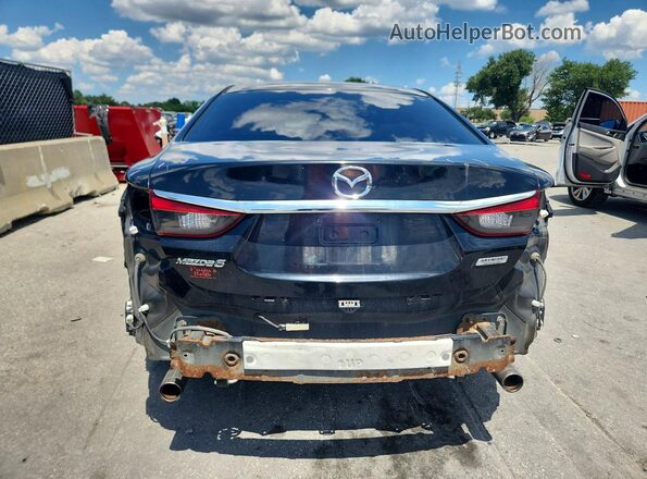 JM1GJ1V55G1422534 2016 MAZDA 6 Black უკანა ხედი