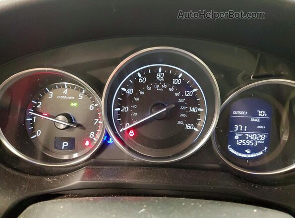 JM1GJ1V55G1423604 2016 MAZDA 6 White Widok zestawu wskaźników