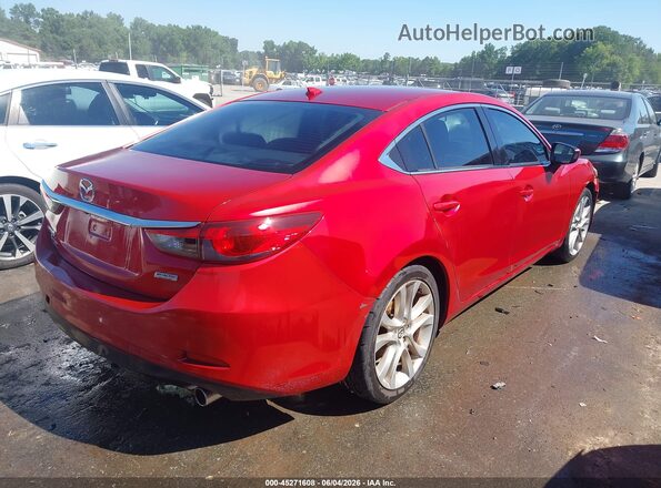 JM1GJ1V57G1485697 2016 MAZDA 6 Red Задня права чверть