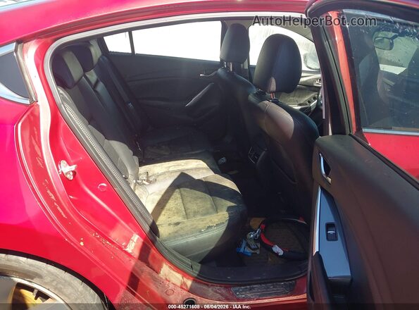 JM1GJ1V57G1485697 2016 MAZDA 6 Red Вид наклейки з VIN-кодом