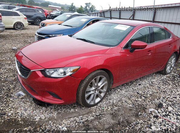 JM1GJ1V5XG1483765 2016 MAZDA 6 Red Przód lewy